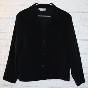 🖤✨ Briggs Button‑Down Blazer · Size Large
